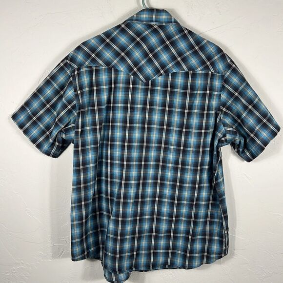 🔥🔥 Vintage WRANGLER PEARL SNAP Short Sleeve Cowboy Shirt Men Sz XL - PERFECT - Picture 5 of 6